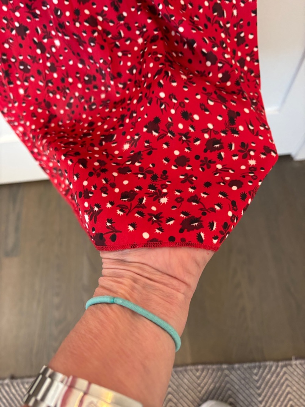 Scotch & soda Red Floral Long Sleeve Dress - Picture 7 of 9